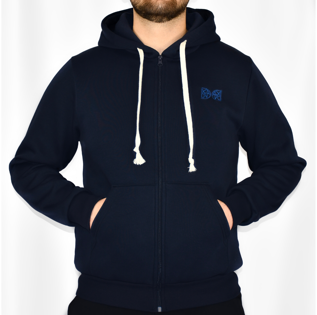 Zipping Hoodie DEEP BLUE